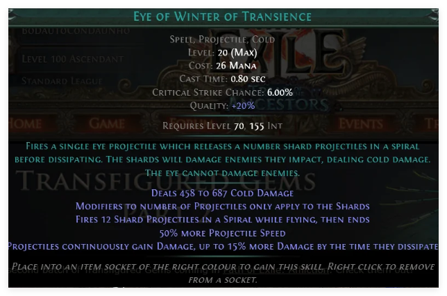 eye of winter poe 2
